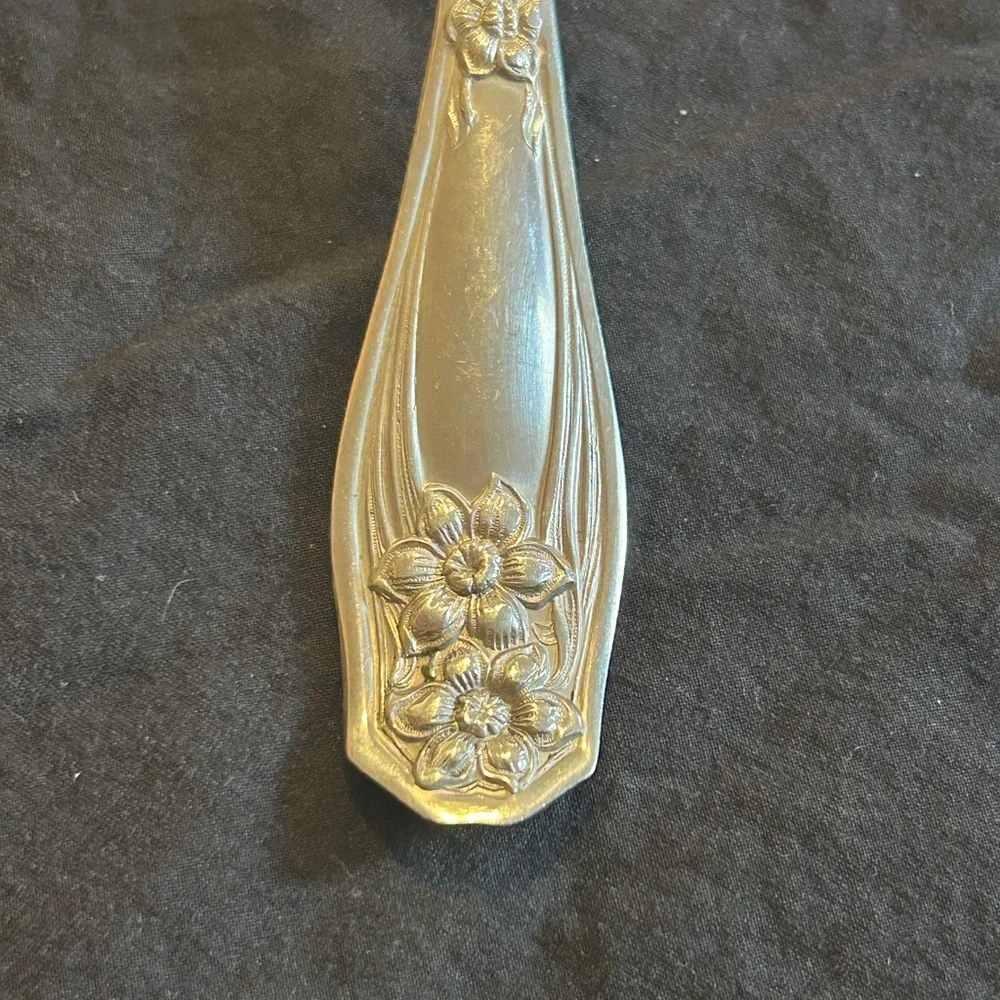 Rogers Nickel Silver Art Nouveau Spoon- silver plated